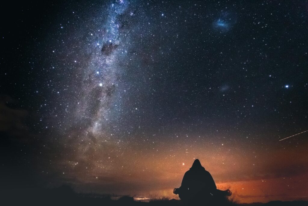 Contemplation of the stars can help widen our view on lives and problems. The view from above can help our wellbeing